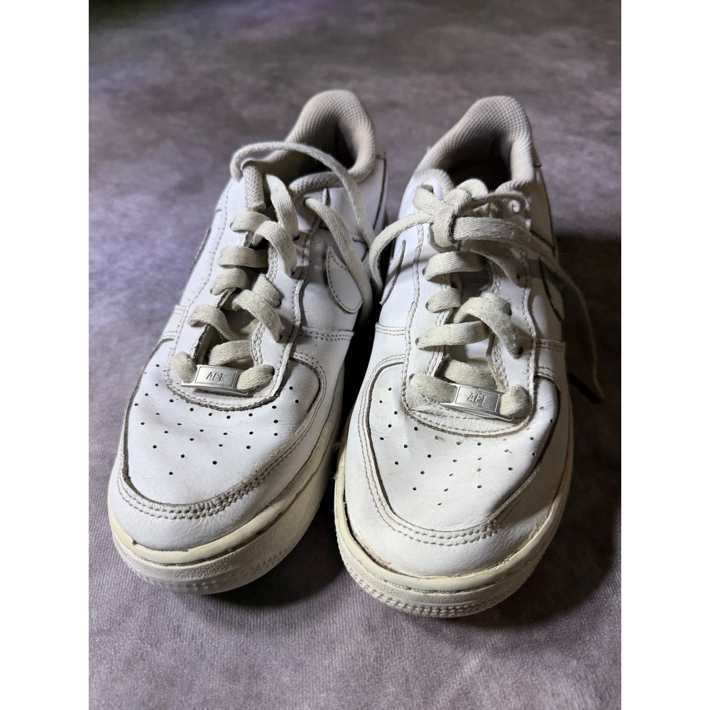 Nike Air Force 1 Low White Leather Sneakers AF1 Low Top Shoes 0186